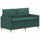 Sofa Sæt 2 stk. Mørkegrøn Stof