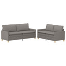 Sofa Sæt 2 stk. Gråbrun Stof