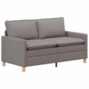 Sofa Sæt 2 stk. Gråbrun Stof