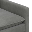 Sofa Sæt 2 pcs Mørkegrå Fløjl