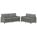 Sofa Sæt 2 pcs Mørkegrå Fløjl