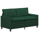 Sofa Sæt 2 pcs Mørkegrøn Fløjl