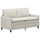 Sofa Sæt 2 pcs Cremefarvet Fløjl