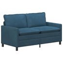 Sofa Sæt 2 pcs Blå Fløjl