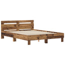 Sengestel Gammelt træ 120 x 200 cm Konstrueret træ