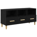 TV-skab med skuffe Sort eg 102 x 36 x 50 cm Konstrueret træ