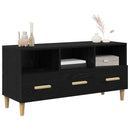 TV-skab med skuffe Sort eg 102 x 36 x 50 cm Konstrueret træ