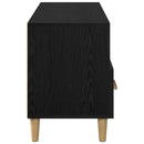TV-skab med skuffe Sort eg 102 x 36 x 50 cm Konstrueret træ