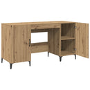 Bord med opbevaring Artisan eg 140 x 50 x 75 cm Konstrueret træ