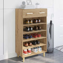 Sko skab med skuffe Artisan eg 60 x 35 x 105 cm Konstrueret træ