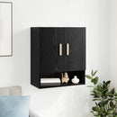 Vægskab Vægmonteret Sort eg 60 x 31 x 70 cm Konstrueret træ