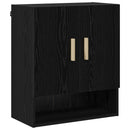 Vægskab Vægmonteret Sort eg 60 x 31 x 70 cm Konstrueret træ