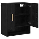Vægskab Vægmonteret Sort eg 60 x 31 x 70 cm Konstrueret træ