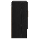Vægskab Vægmonteret Sort eg 60 x 31 x 70 cm Konstrueret træ