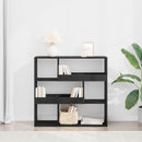 Boghylde Sort eg 100 x 33 x 94,5 cm Konstrueret træ