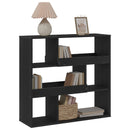 Boghylde Sort eg 100 x 33 x 94,5 cm Konstrueret træ