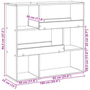 Boghylde Sort eg 100 x 33 x 94,5 cm Konstrueret træ