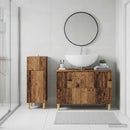 2 Deles Badeværelsesskab Sæt ARNHEM Gammelt træ Konstrueret træ
