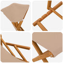 Havestol 4 stk. 3 position Massiv Eucalyptus Træ Gråbrun