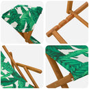 Havestol 4 pcs 3 position Massiv Eucalyptus Træ Bladmønster