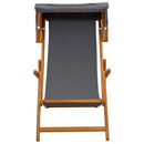 Havestol 2 pcs 3 position Massiv Eucalyptus Træ Grå