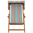 Havestol 2 pcs 3 position Massiv Eucalyptus Træ Flerfarvet