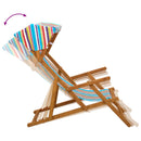 Havestol 2 pcs 3 position Massiv Eucalyptus Træ Flerfarvet