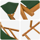 Havestol 2 pcs 3 position Massiv Eucalyptus Træ Grøn