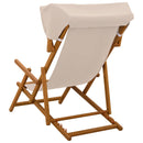 Havestol 2 pcs 3 position Massiv Eucalyptus Træ Beige