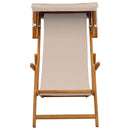 Havestol 2 pcs 3 position Massiv Eucalyptus Træ Beige