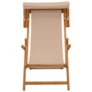 Havestol 2 stk. 3 position Massiv Eucalyptus Træ Gråbrun
