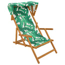Havestol 2 pcs 3 position Massiv Eucalyptus Træ Bladmønster