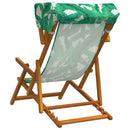 Havestol 2 pcs 3 position Massiv Eucalyptus Træ Bladmønster