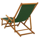 Foldestol 2 pcs 3 position Massiv Eucalyptus Træ Grøn