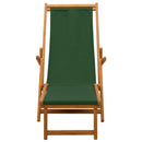 Foldestol 2 pcs 3 position Massiv Eucalyptus Træ Grøn