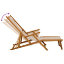 Foldestol 2 pcs 3 position Massiv Eucalyptus Træ Beige