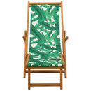 Foldestol 2 pcs 3 position Massiv Eucalyptus Træ Bladmønster