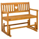 Havestol Gliderbænk Naturfarvet 110 x 59 x 97 cm