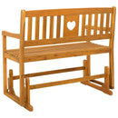 Havestol Gliderbænk Naturfarvet 110 x 59 x 97 cm