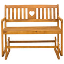 Havestol Gliderbænk Naturfarvet 110 x 59 x 97 cm
