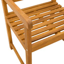 Havestole 2 pcs Naturfarvet Massivt Akacietræ