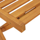 Foldbare Havestole 4 pcs Naturfarvet 40 x 53 x 80 cm