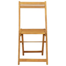 Foldbare Havestole 4 pcs Naturfarvet 40 x 53 x 80 cm