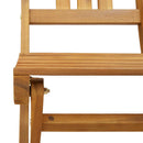 Udendørs Bistro Stole 4 pcs Naturfarvet 40 x 42 x 85 cm