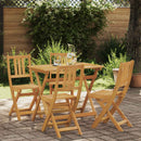 Udendørs Bistro Stole 4 pcs Naturfarvet 40 x 42 x 85 cm