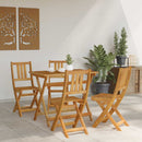 Udendørs Bistro Stole 4 pcs Naturfarvet 40 x 42 x 85 cm