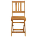Udendørs Bistro Stole 4 pcs Naturfarvet 40 x 42 x 85 cm