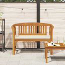 Rosebænk Cremehvid 114 x 46 x 82,5 cm Massivt Akacietræ