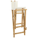 Folding Directors Stol 2 pcs Naturfarvet Bambus