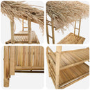 Udendørs barbord Naturfarvet 110 x 50 x 209 cm Bambus